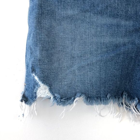 Paige Dani Short Leela Deconstructed Vintage Inspired Denim - Picture 6 of 15